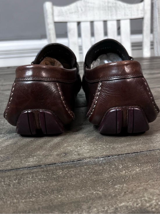 Salvatore Ferragamo Sardegna Driving Shoes Loafer Dark Brown Size 8.5 2EE